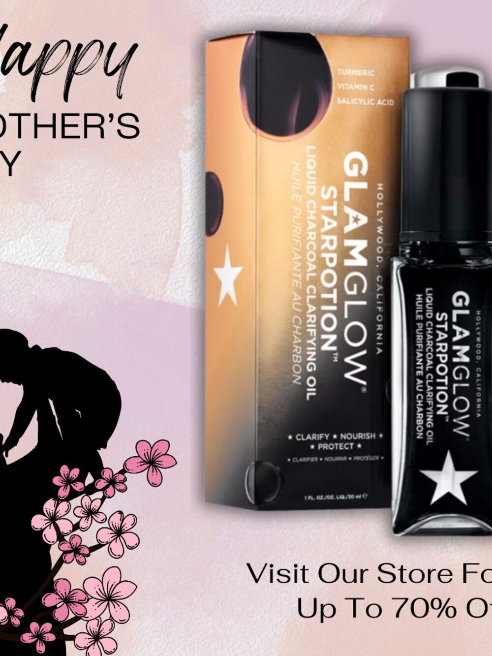 Glamglow Starpotion Liquid Charcoal Clarifying Oil 1.0 oz